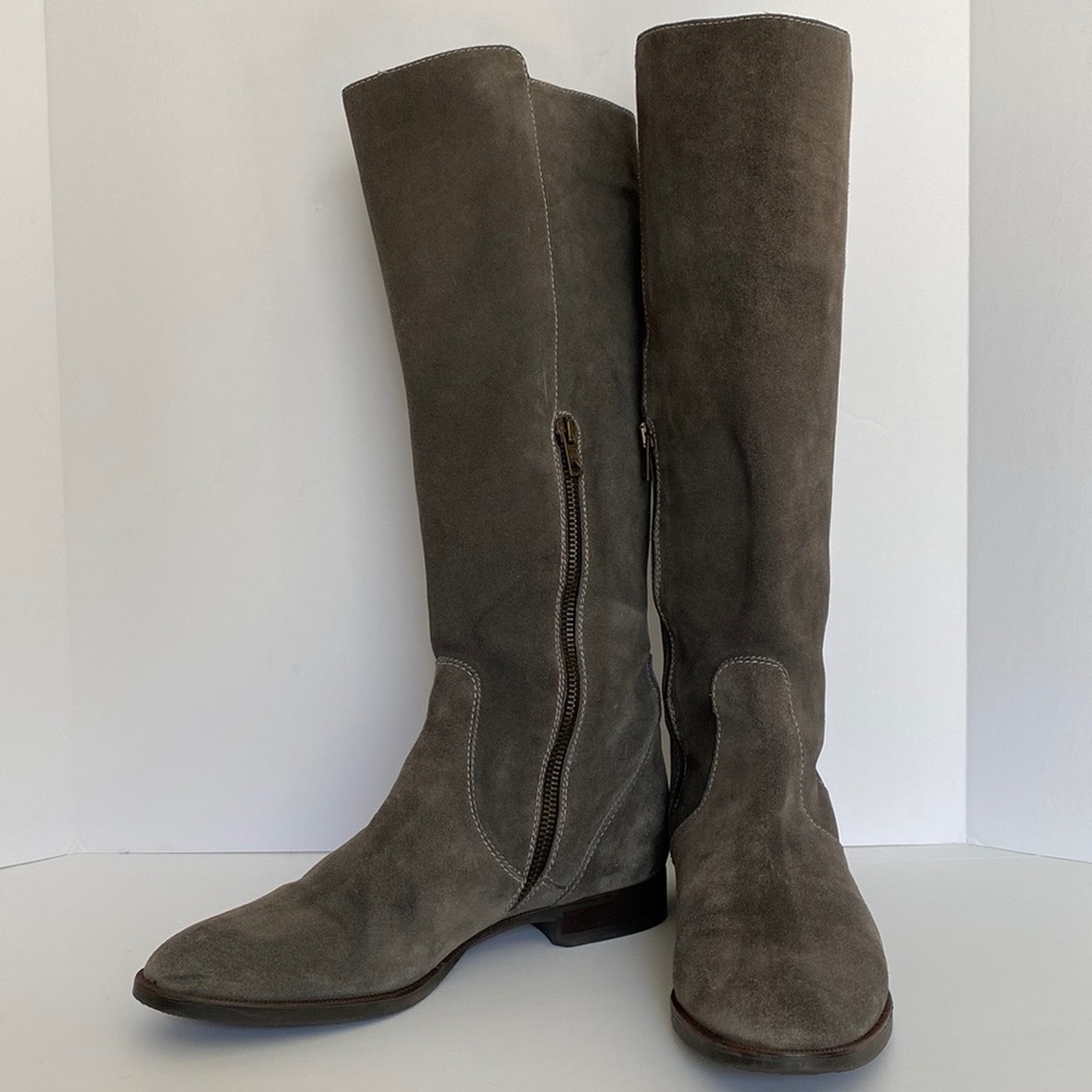 J. Crew Long Glenbrae Suede Flat Boots